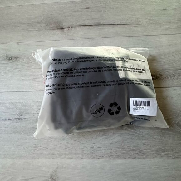 AENLLEY Yoga Kids Workout  Athletic‎ 3 pack BLACK GRAY AND PINK L NWT in packg - Picture 7 of 8